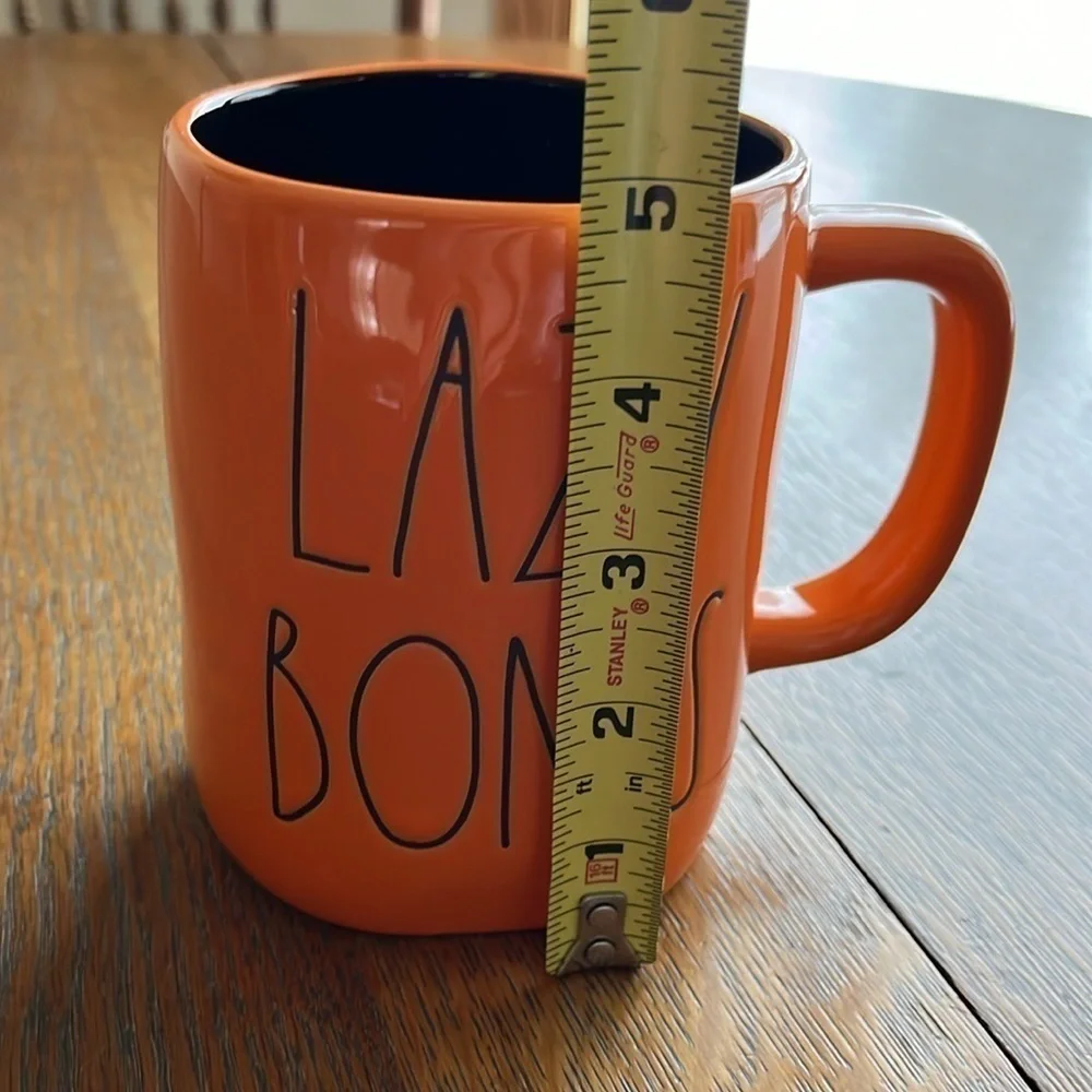 Ray Dunn Lazybones Halloween Mug Orange Black Interior Like New